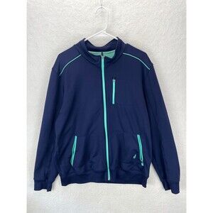 Johnnie-O‎ Prep-Performance Jacket Men’s Size L Navy Green Full Zip Athletic
